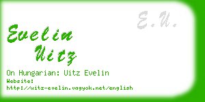 evelin uitz business card